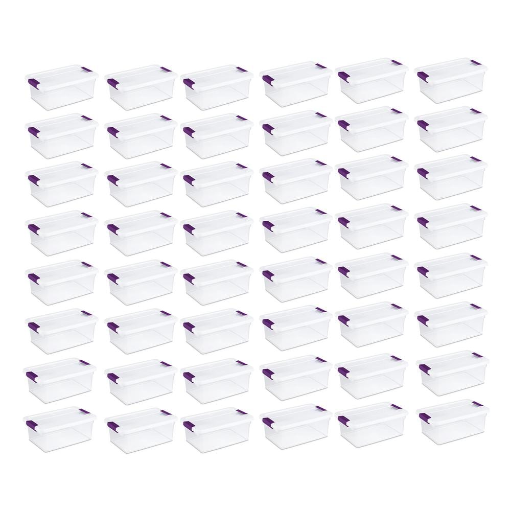15 Qt. Plastic Stackable Storage Container Tote with Lid (48 Pack) price history on PriceWatchPro