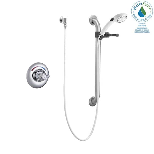 Delta Commercial Single-Handle 2-Spray Tub and Shower Faucet in Chrome (Valve Not Included)