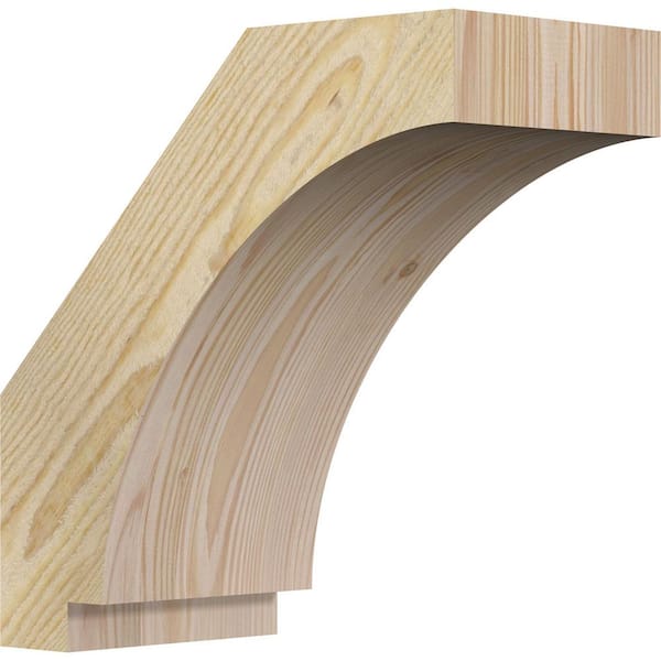 Ekena Millwork 6"W x 12"D x 12"H Imperial Rough Sawn Knee Brace, Douglas Fir