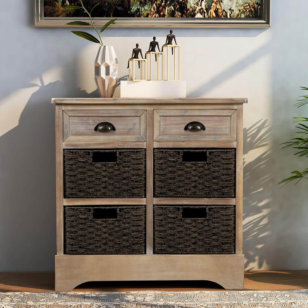 Console Cabinet with Basket Shelf – Shelf Help