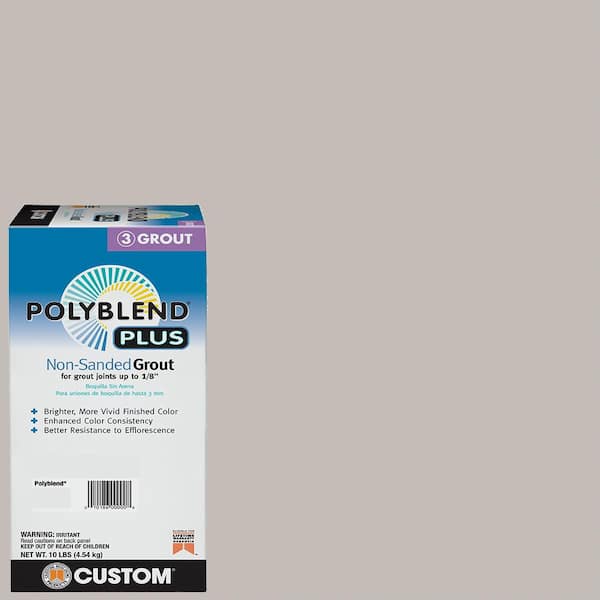 Custom Building Products Polyblend Plus #643 Warm Gray 10 lb. Unsanded Grout
