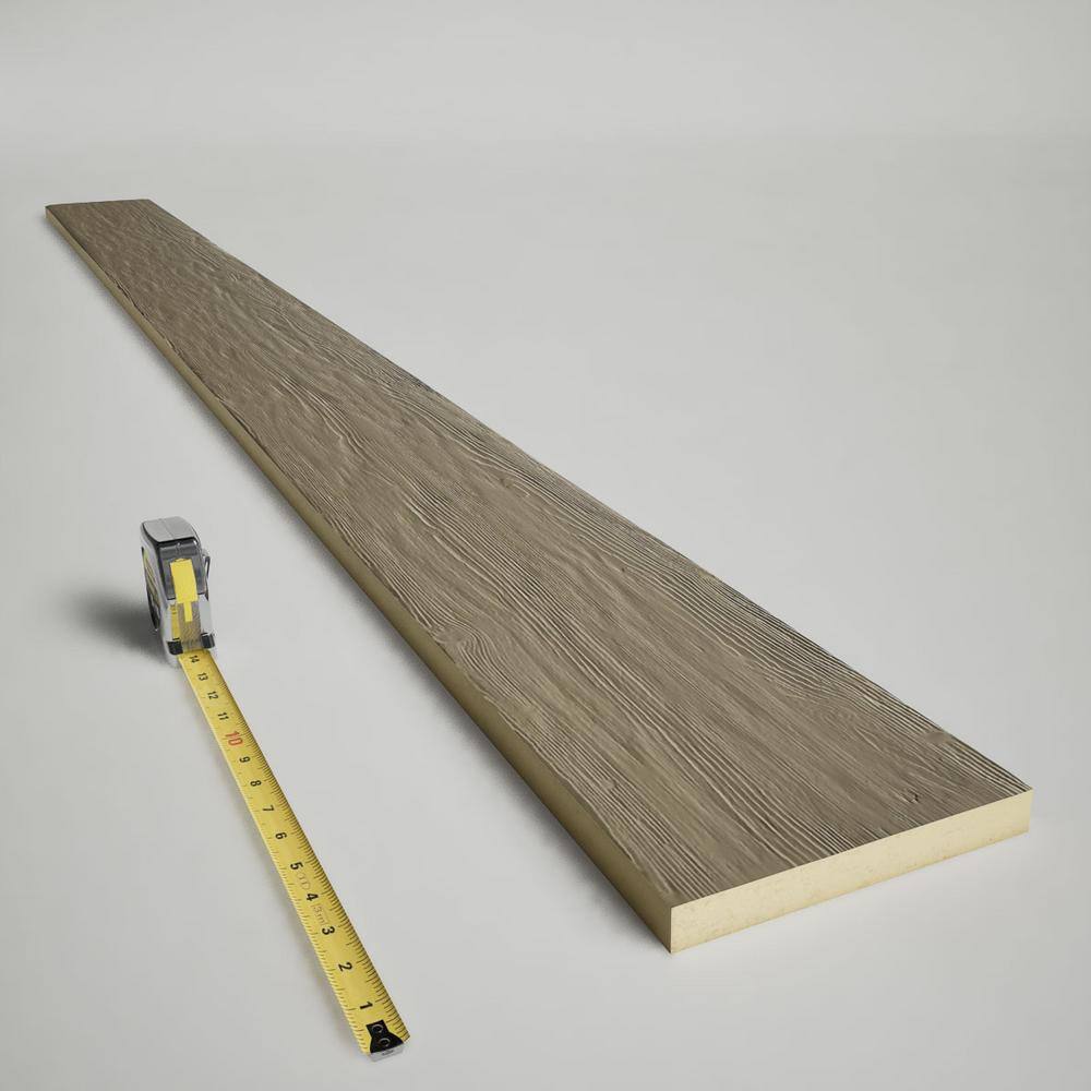 Champagne Mist Faux Wood Beam Plank, 10' x 4"