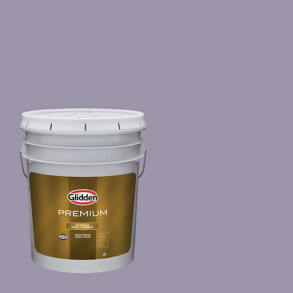 Glidden Premium 5 gal. PPG1173-5 Purple Surf Semi-Gloss Exterior Latex Paint