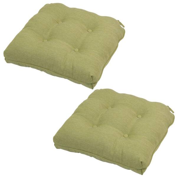 Hampton Bay 20.5 x 20 Outdoor Chair Cushion in Standard Luxe Solid (2-Pack)