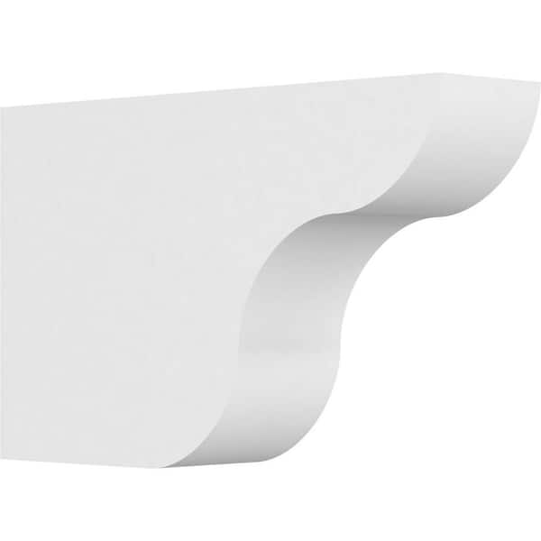 Ekena Millwork 4 in. x 10 in. x 16 in. Standard Carmel Architectural Grade PVC Rafter Tail Brace
