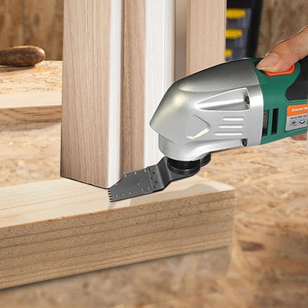 100PCS Oscillating Saw Blades, Quick Release Multitool Blades Kit, HCS Tool Blades for Wood Plastic Metal Nails Bolts