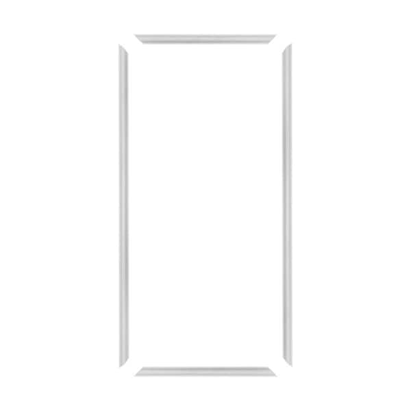 Trim Fast 5/8 in. D x 24 in. W x 54 in. L Unfinished Polystyrene, Pre-mitered, Wall Panel Moulding Frame, Peel & Stick
