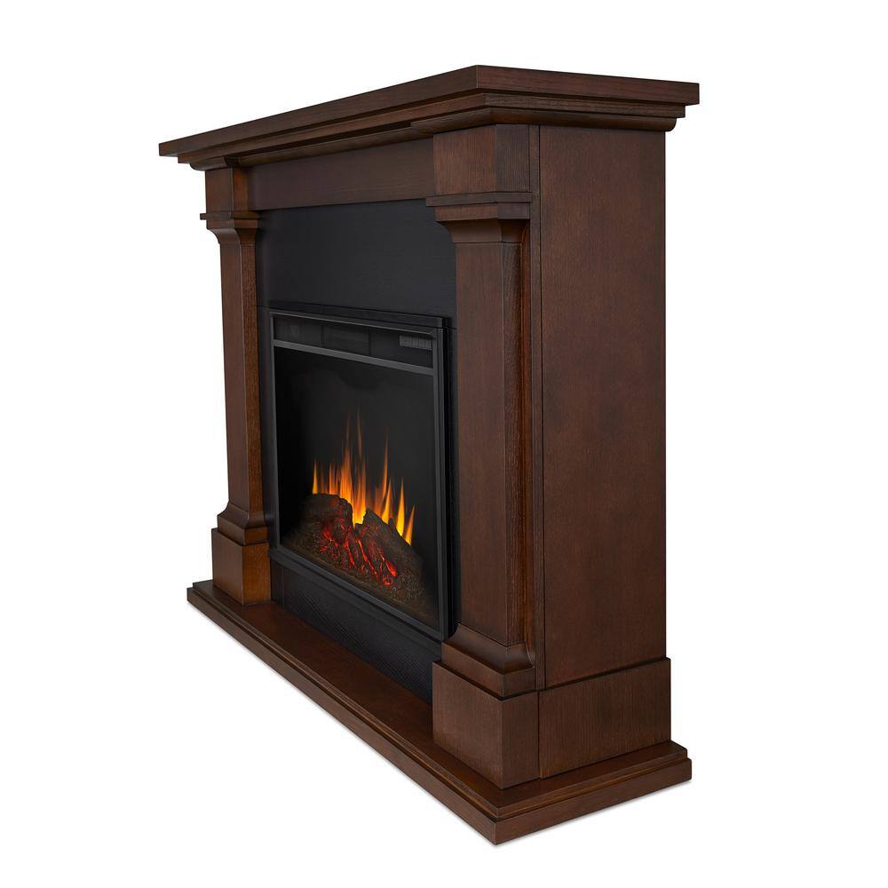 Callaway Chestnut Oak Grand Electric Fireplace with Mantel