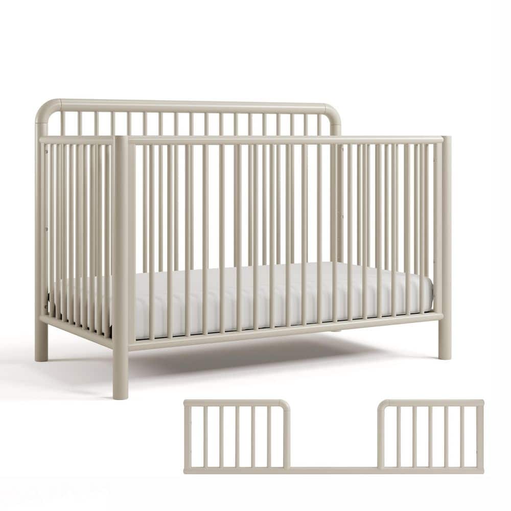Porto Frosted Oat 5-in-1 Convertible Crib