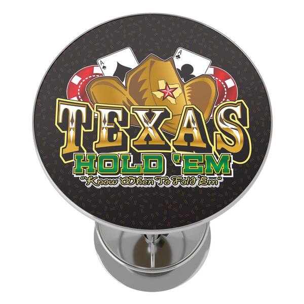 Texas Hold’em Glass buy Bar Top with 4 stools