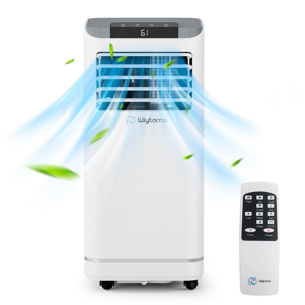 Edendirect 6,000 BTU Portable Air Conditioner Cools 450 Sq. Ft. in White with Heater and Dehumidifier with Remote