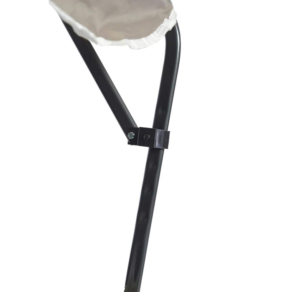 Graphite and Tan High Folding Camping Chair with Canopy
