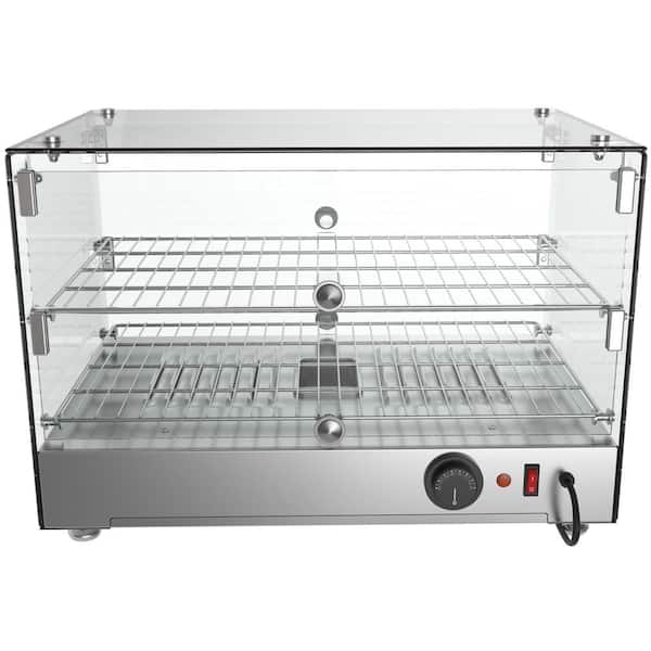 Koolmore 22 in 1.7 cu. Ft. 2 Shelf Countertop Self Service Commercial Food  Warmer Display Case in Stainless Steel WT22-1GL - The Home Depot