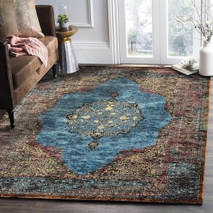 Gala Turquoise Multi 5 ft. x 8 ft. Indoor Area Rug