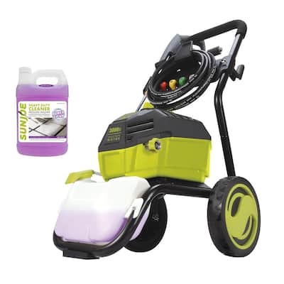 3000 PSI Max 1.3 GPM 14.5 Amp Brushless Electric Pressure Washer w/1 Gal. All-Purpose Heavy-Duty Cleaner + Degreaser