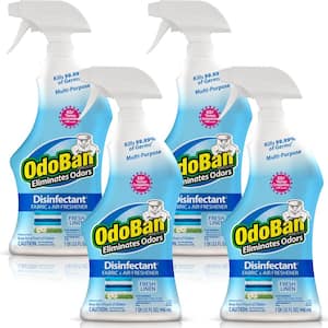 32 oz. Fresh Linen Multi-Purpose Disinfectant Spray, Odor Eliminator, Sanitizer, Fabric Freshener, Mold Control (4-Pack)