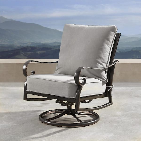 Oakland Living Luxury Antique Copper Swivel Rocking Aluminum