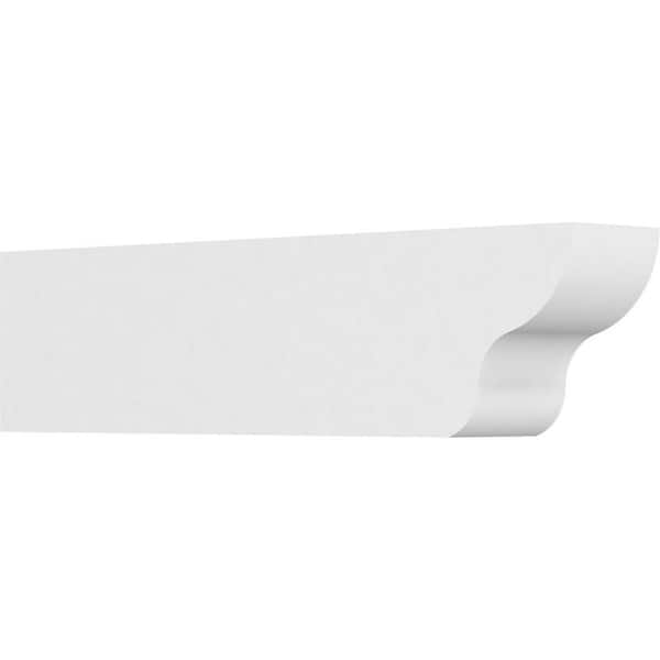 Ekena Millwork 4 in. x 6 in. x 24 in. Standard Greensboro Architectural Grade PVC Rafter Tail Brace