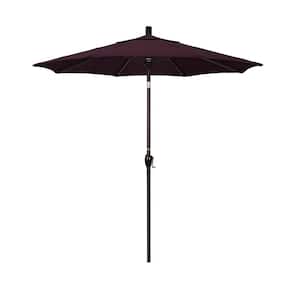 7-1/2 ft. Aluminum Push Tilt Patio Market Umbrella in Purple Pacifica