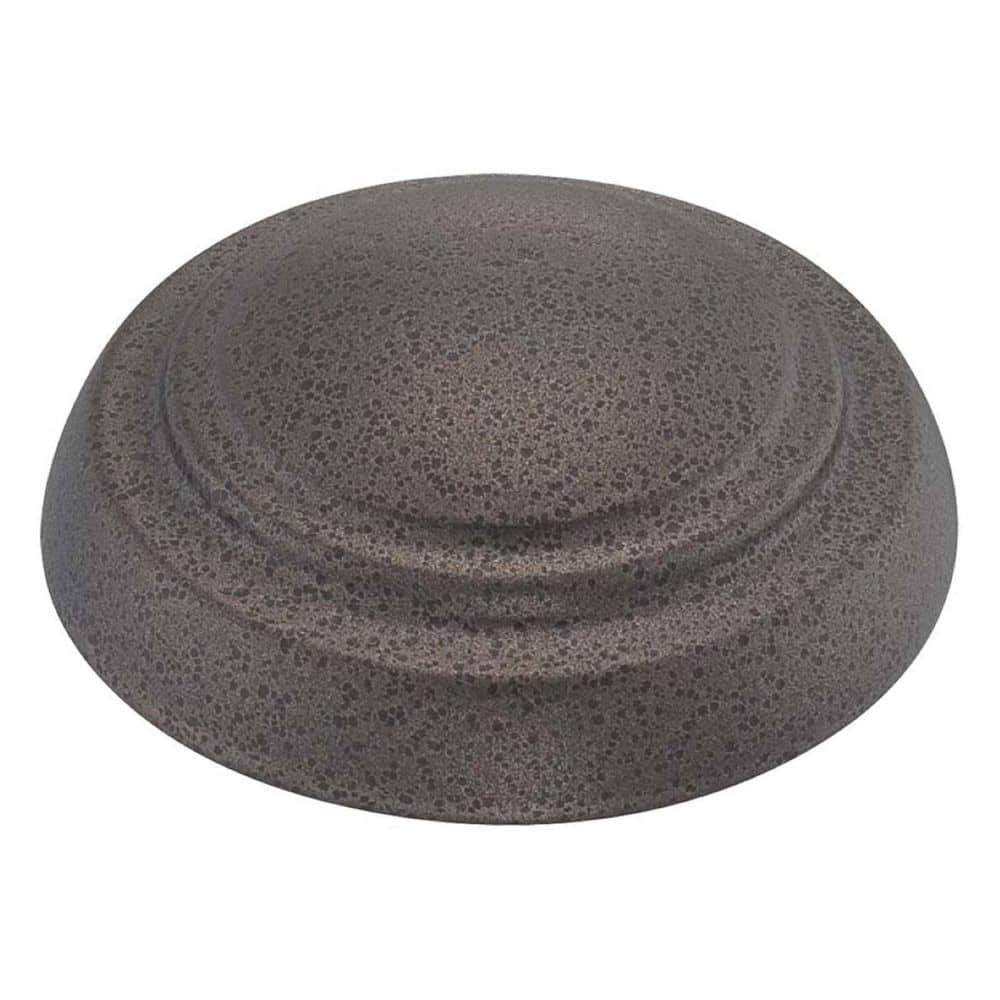 Cosmopolitan Smoked Iron 3-Light Drum Ceiling Light with Glass Diffuser