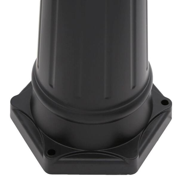 Suffolk 3-Light Textured White Outdoor Surface-Mount Post Fixture