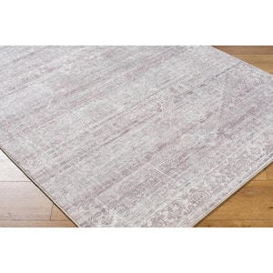 Collins Avenue Medium Gray/Ivory Traditional 8 ft. x 10 ft. Indoor Area Rug