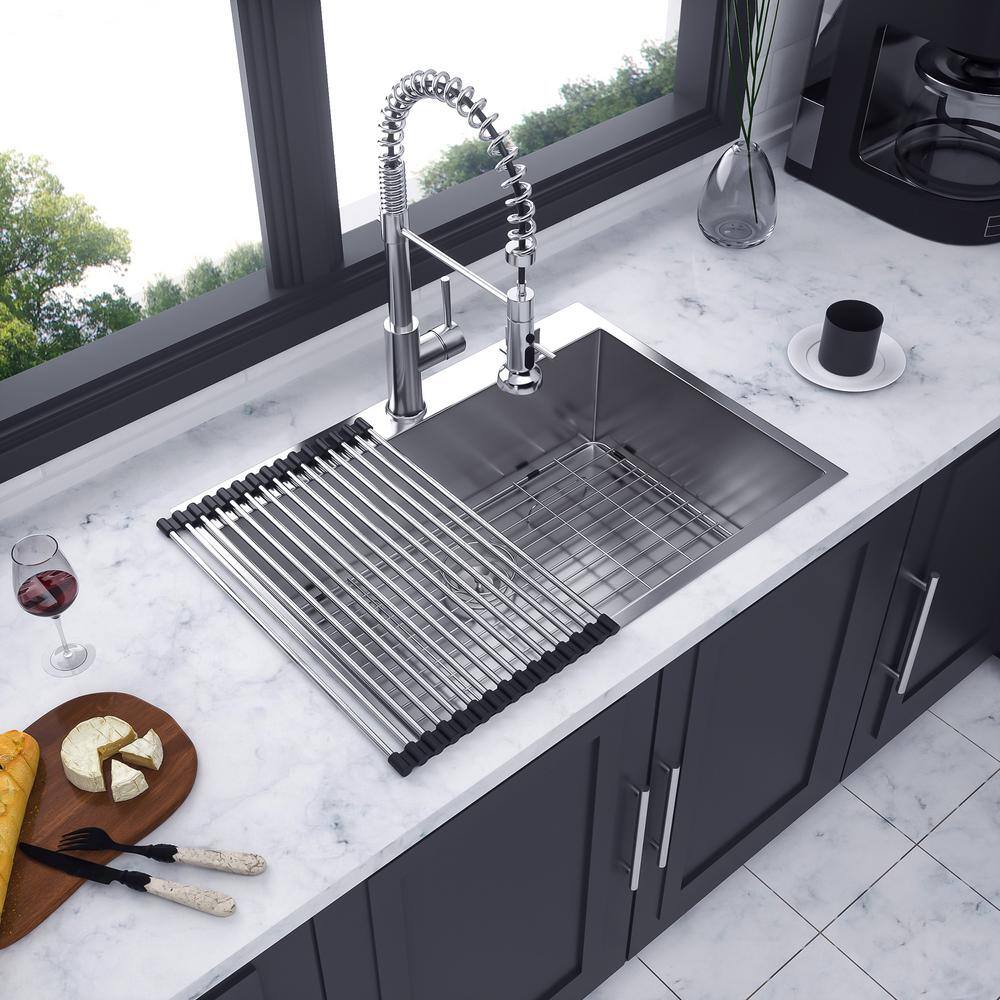 Rainlex 28" Drop-In Single Bowl Stainless Steel Kitchen Sink