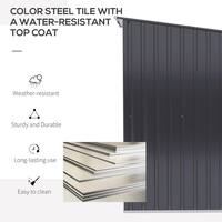 Outsunny 3.3 ft. W x 3.4 ft. D Metal Shed 9.92 sq. ft. with Lockable Door 845-530