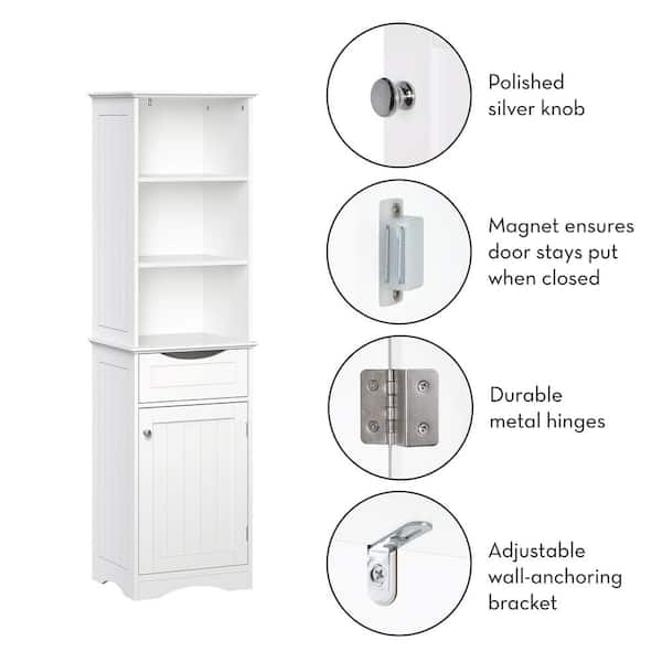 RiverRidge Home Ashland Tall Cabinet, White