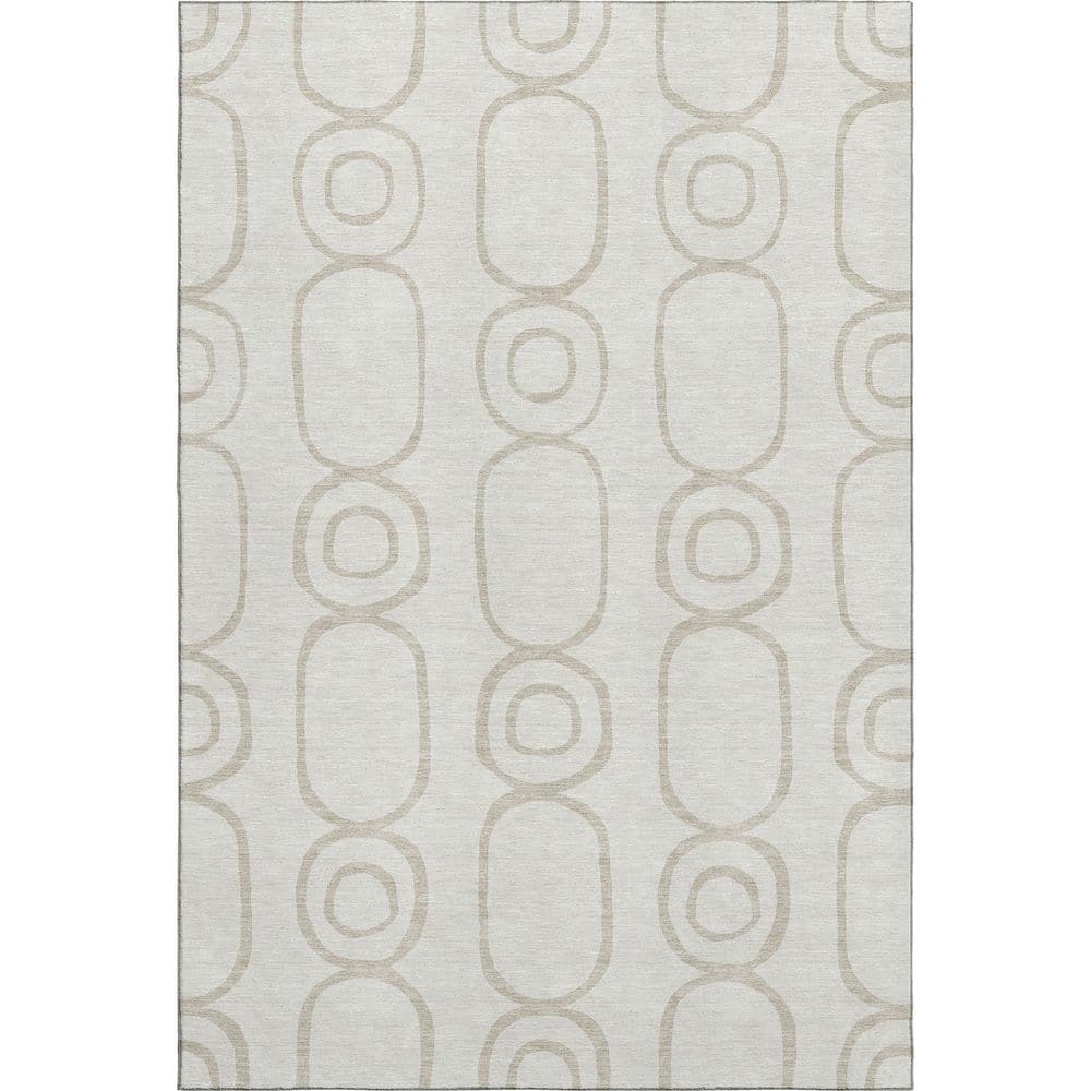 Mayfield Premium Machine Washable Abstract AMF2344 Ivory 10 ft. x 14 ft. Area Rug price history on PriceWatchPro