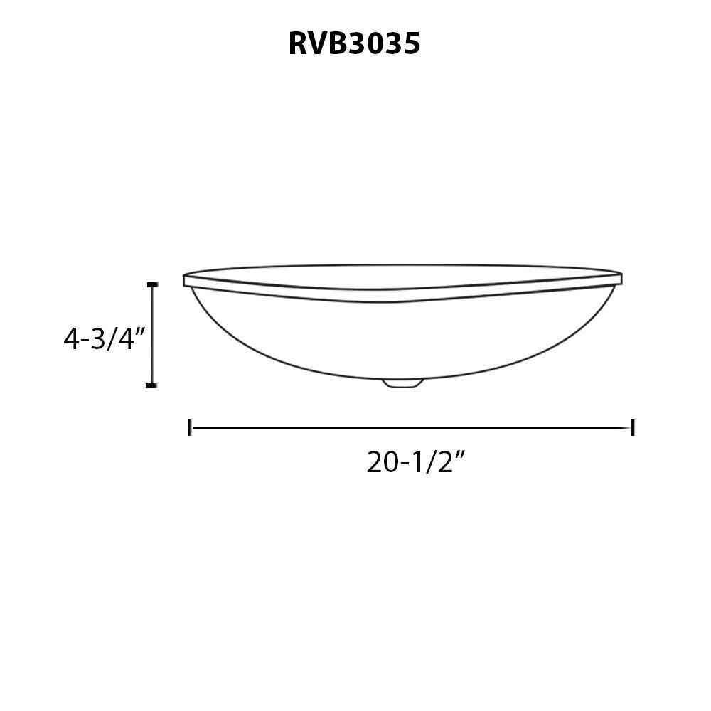 Murano 20.5'' Spira Luxe Pearl White Glass Vessel Sink