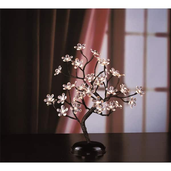 Crystal Flower Bonsai Tree 36 Light LED Battery Lighted Tree 