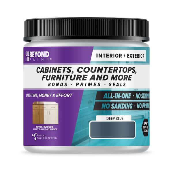 1 pt. Deep Blue Cabinets, Countertops, Furniture and More Multi-Surface All-in-One Interior/Exterior Refinishing Paint