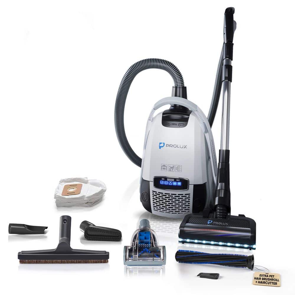 Phantom Bagged Corded HEPA Multisurface in White PET Canister Vacuum with Powerhead for Home price history on PriceWatchPro