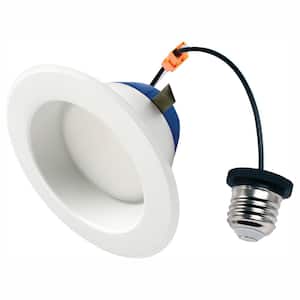 4 in. 75-Watt Equivalent 2700K Soft White Integrated LED Recessed Downlight Retrofit Trim