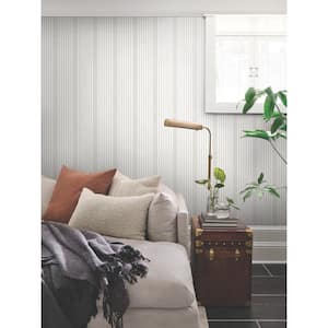 French Soft Linen Stripe Wallpaper