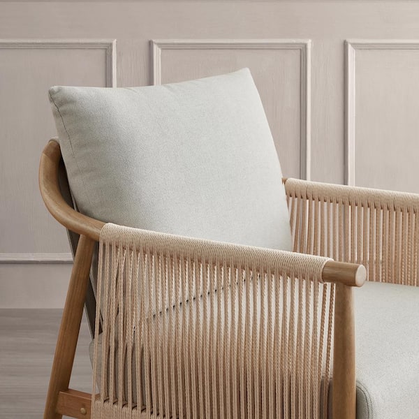Spruce & Spring Calliope Light Grey Modern Fabric Accent