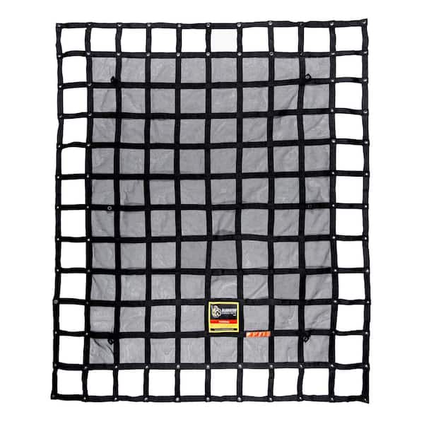 6.75 ft. x 8 ft. Heavy-Duty Cargo Net Integrated Mesh Adjustable Load Certified Attachment Straps and Bag Included