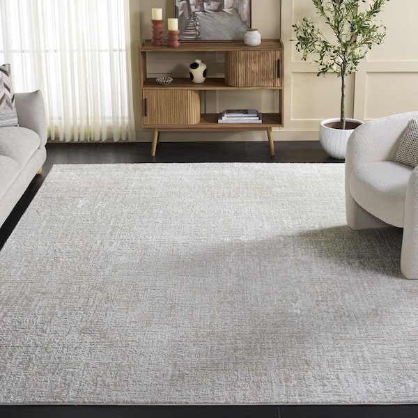 Carter 9 ft. x 12 ft. Ivory/Taupe Abstract Area Rug