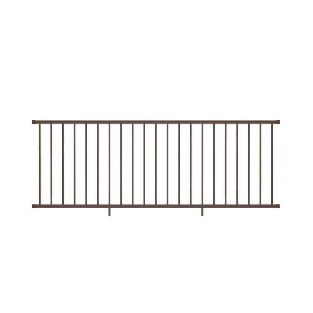 Deckorators Rapid Rail 8 ft. x 36 in. Weathered Brown Aluminum ...