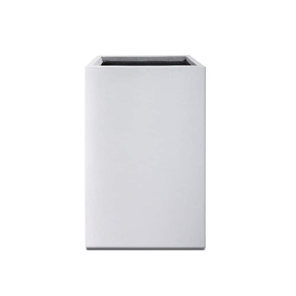 "23.6""H Pure White Tall Rectangular Concrete Planter with Drainage Plug for Garden Patio" price history on PriceWatchPro