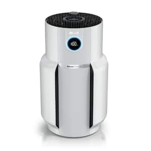 NeverChange 1400 sq. ft. HEPA Filter Tower Air Purifier and Cleaner in White w/ Odor Neutralization and Clean Sense Tech