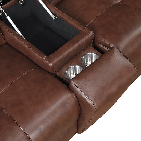 Lazzara Tellot 139 in. Straight Arm 6-Piece Leather Modular Power