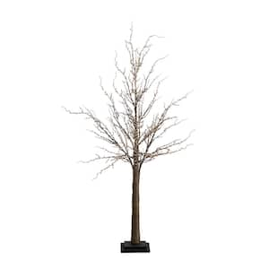 4 ft. Pre-Lit Artificial Twig Tree with 240 Warm White LED Lights