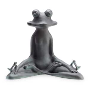 Contented Yoga Frog Garden Statue