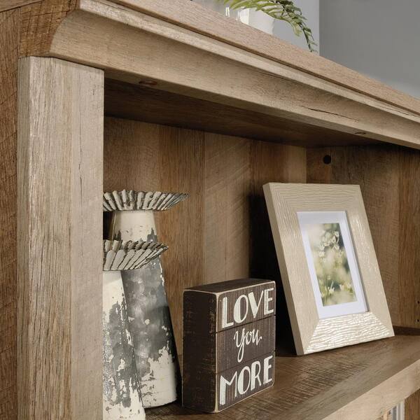 Sauder Lintel Oak 5 Shelf Bookcase With, Sauder Select 2 Shelf Bookcase Lintel Oak Finish