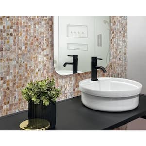 Beige and Brown 12 in. x 12 in. Square Polished Natural Shell Mosaic Tile (20 sq. ft./Case)