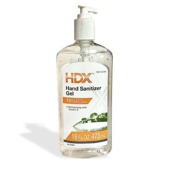 HDX 16 oz. Moisturizing 70% Alcohol Gel Hand Sanitizer Pump