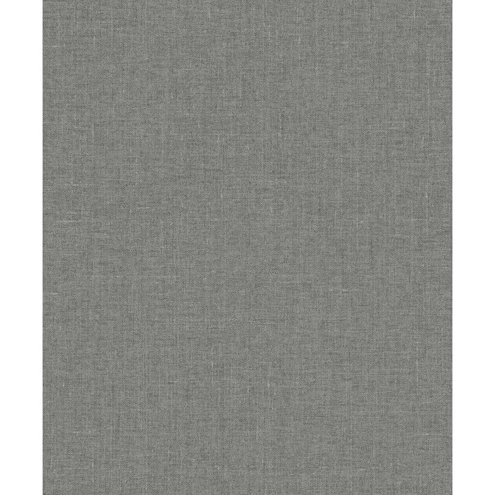 57.5 sq. ft. Sleek Charcoal Abington Faux Linen Nonwoven Paper Unpasted Wallpaper Roll price history on PriceWatchPro