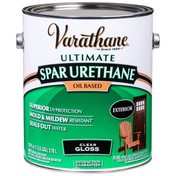 Varathane 1 Gal Clear Gloss 275 Voc Oil Based Exterior Spar Urethane 2 Pack 242179 The Home Depot